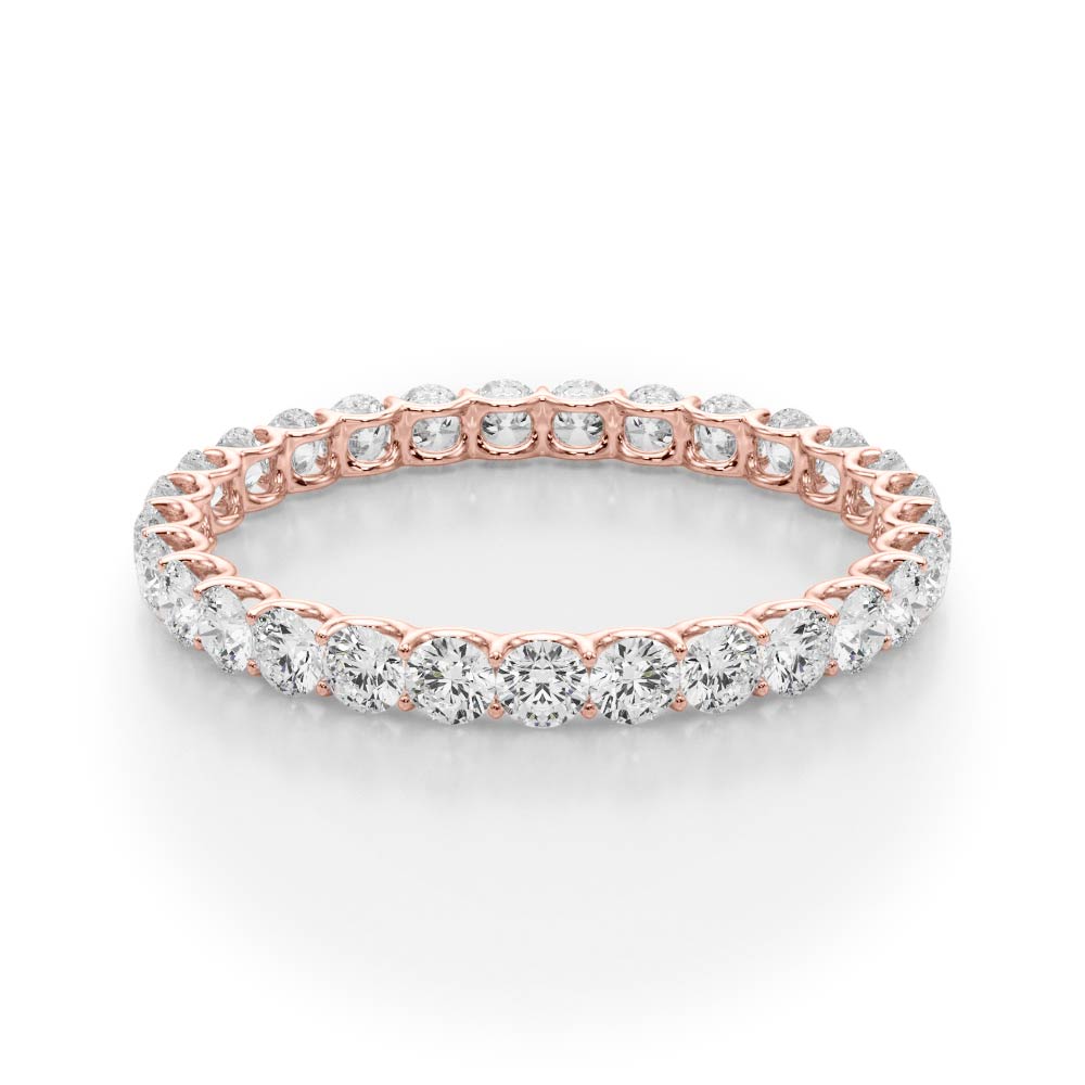 1.25 Ct Diamond Eternity Wedding Band 14K Gold