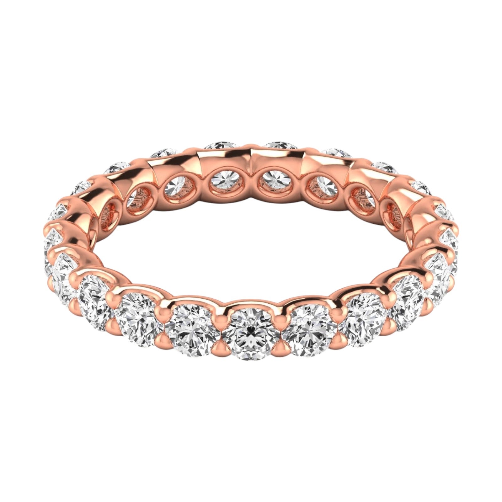 2.00 Ct Classic Round Diamond Eternity Band in 14K Gold