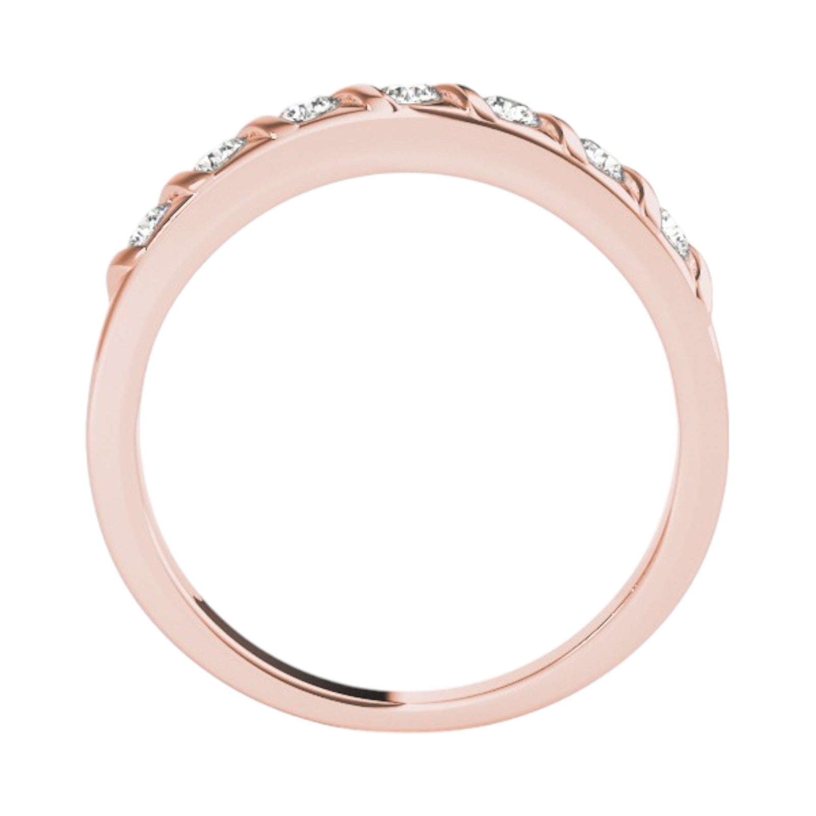 Classic 0.25 Ct Lab Grown Diamond Channel Set Band in 14K Gold