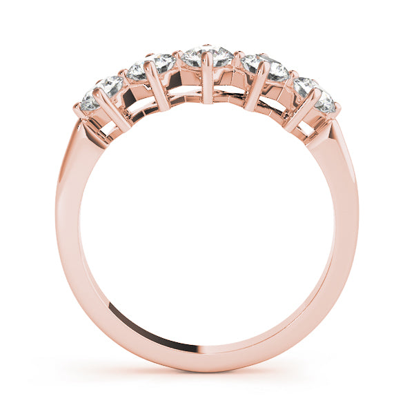 0.75CT Brilliant Diamond Wedding Band In 14K Solid Gold