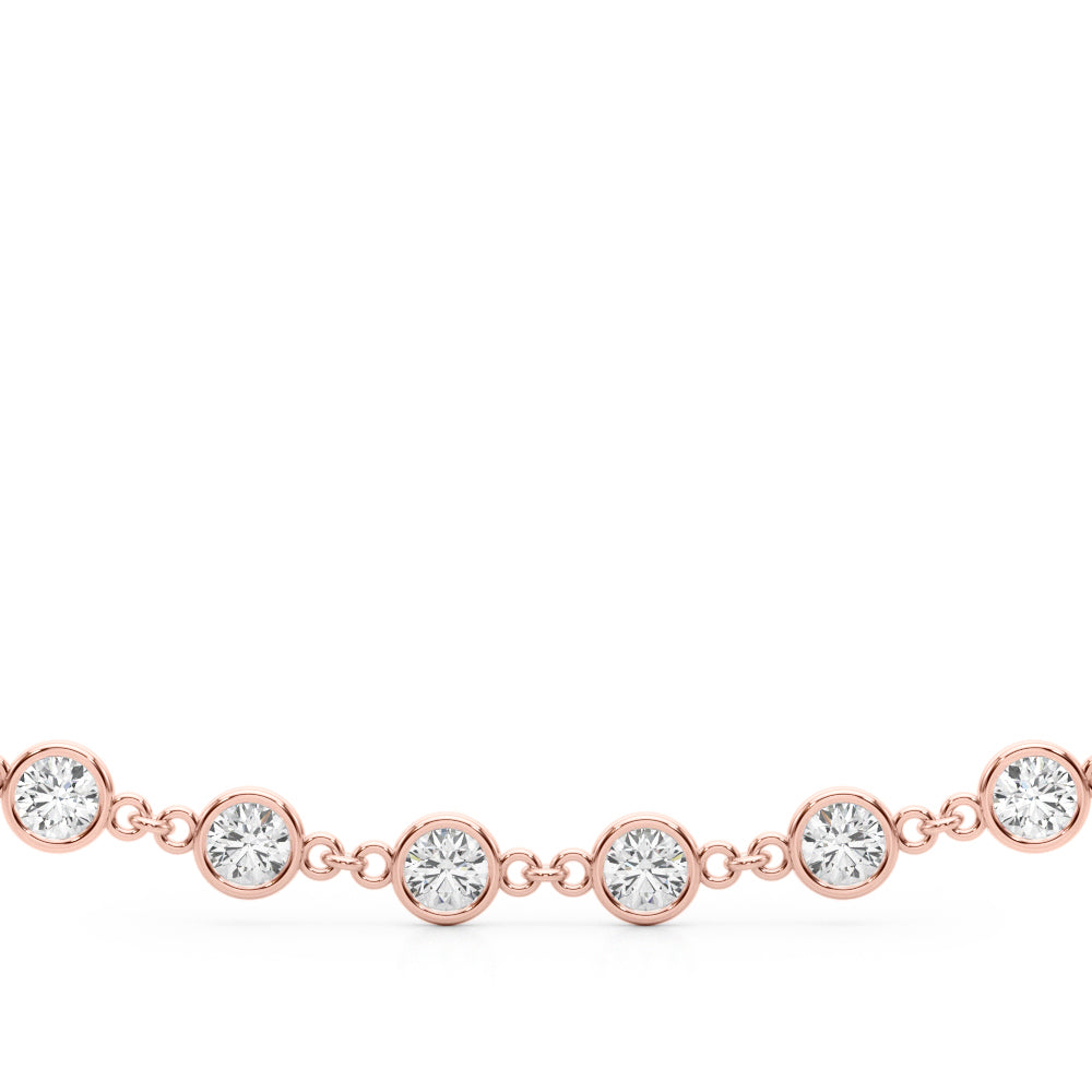 1.45 Ct Brilliant Diamond NECKLACE In 14K Gold