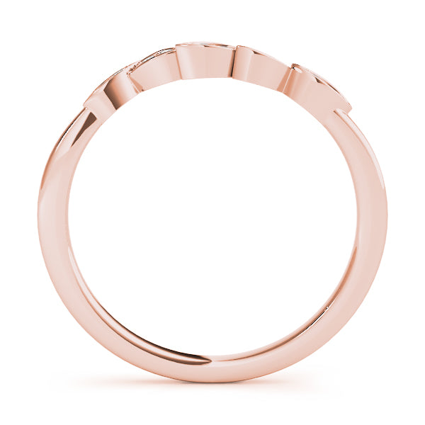 0.05 Carat FG/VVS1 Diamond Wedding Band In 14K Gold