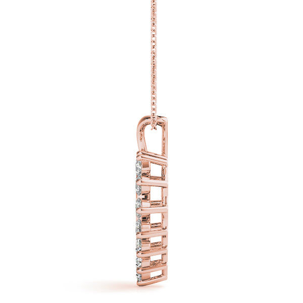 1/3 Ct FG/VVS1 Diamond Heart Pendant In 14K Gold With Chain