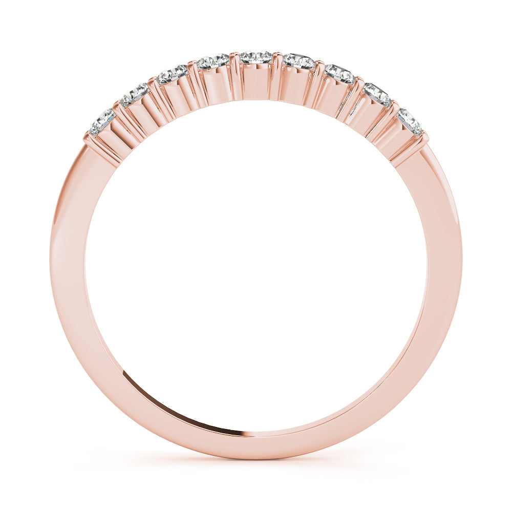 0.25 Ct  FG/VVS1 Round Diamond Wedding Band In 14K Gold