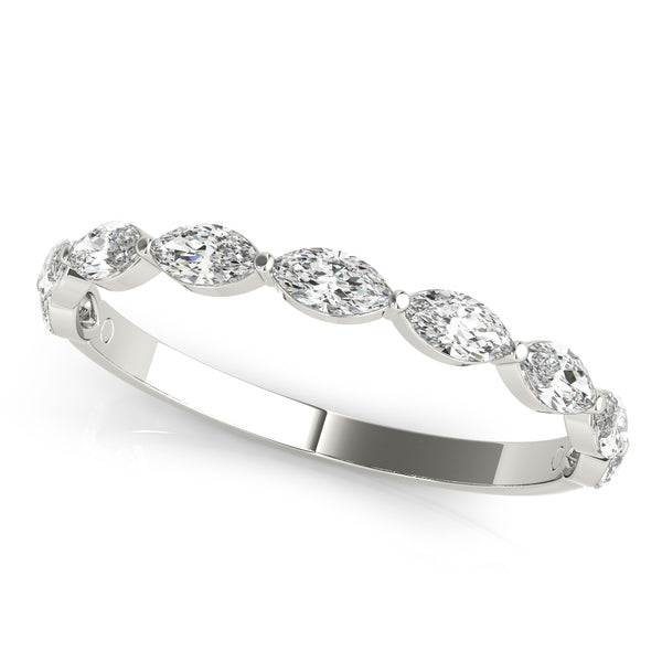 5 8 Ct Brilliant Cut Marquise Fg Vvs1 Diamond Wedding Band In 14k Gold
