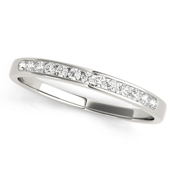0.19 Ct Diamond Wedding Band In 14K Gold