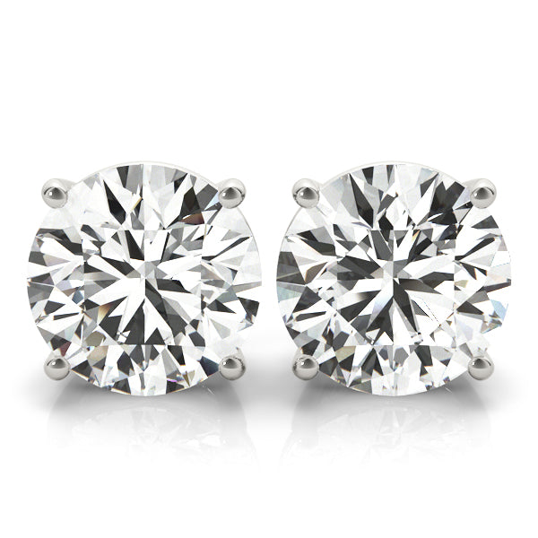 1.00 CT Lab Grown Diamond Stud Earrings 14K Gold Screw Back Jewelry