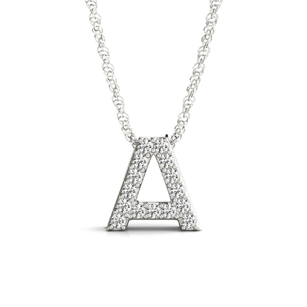 Initial Letter Diamond Pendant Guide — Kohinoor Gems