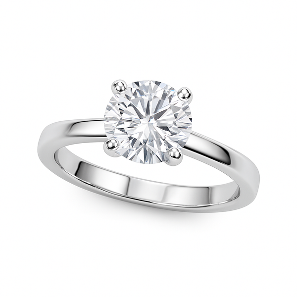 Kohinoorgems Classic 1 2 Ct Round Solitaire Lab Grown Diamond Ring In 14k White Yellow And Rose Gold Timeless 4 Prong Elegance