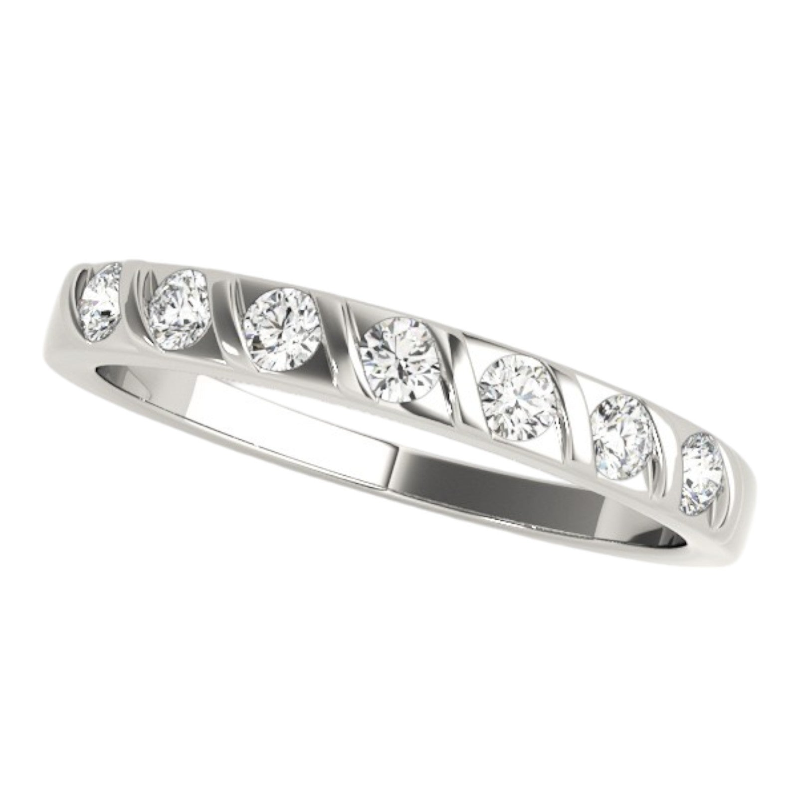 Classic 0.25 Ct Lab Grown Diamond Channel Set Band in 14K Gold