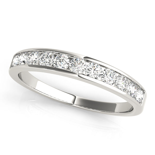 1/4 Ct Diamond Channel Set Wedding Band 14K Gold