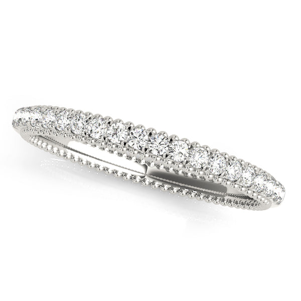 0.15 Ct Lab Grown Diamond Wedding Band In 14K Solid Gold