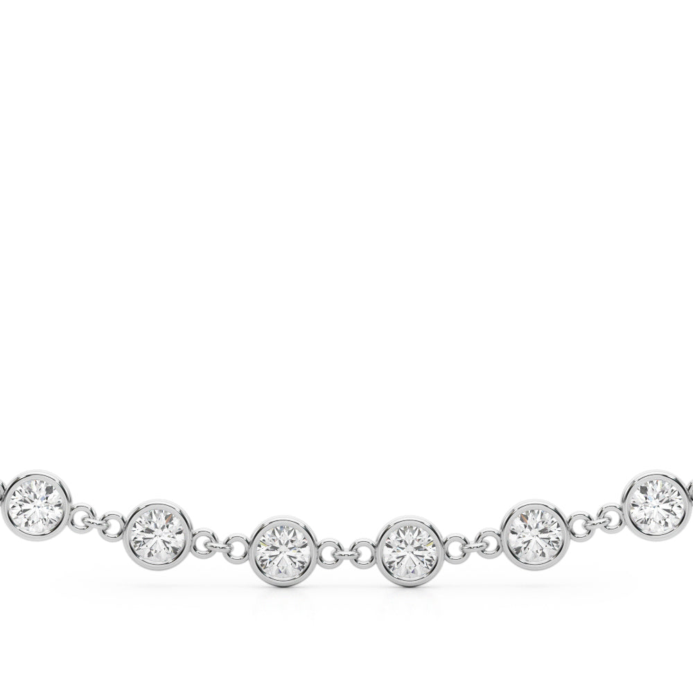 1.45 Ct Brilliant Diamond NECKLACE In 14K Gold