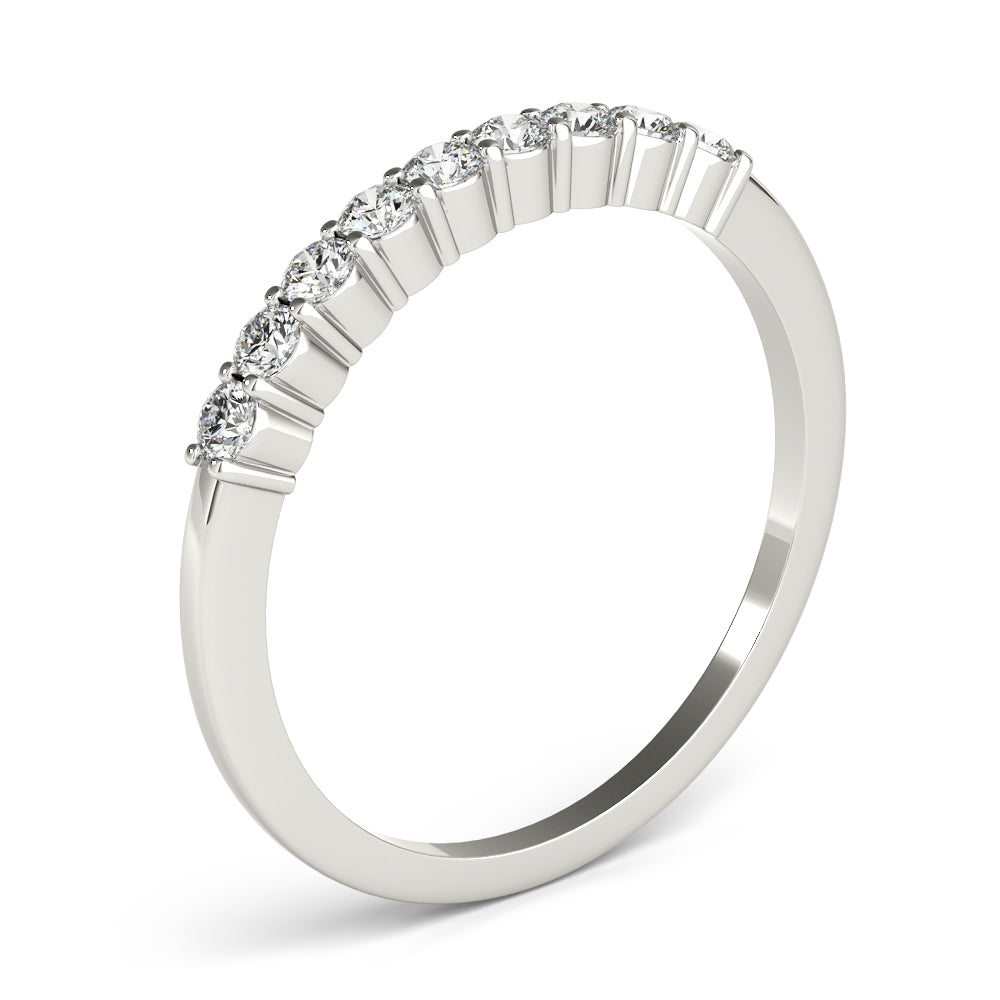 0.25 Ct  FG/VVS1 Round Diamond Wedding Band In 14K Gold
