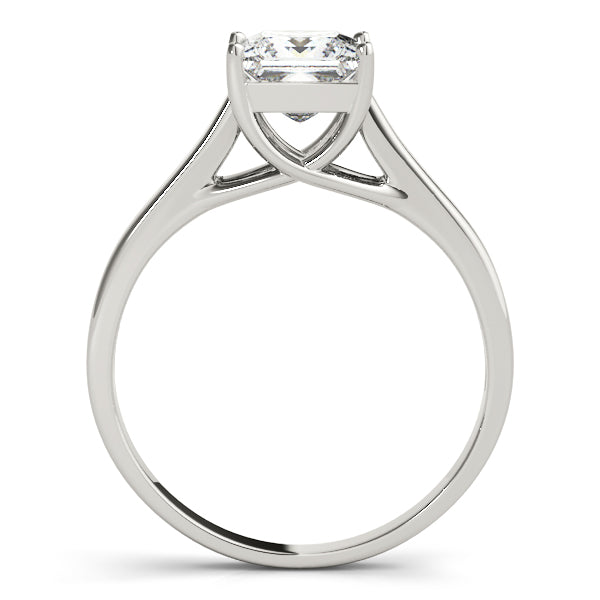 1.00CT Princess Diamond Solitaire Engagememt Rings In 14K Gold