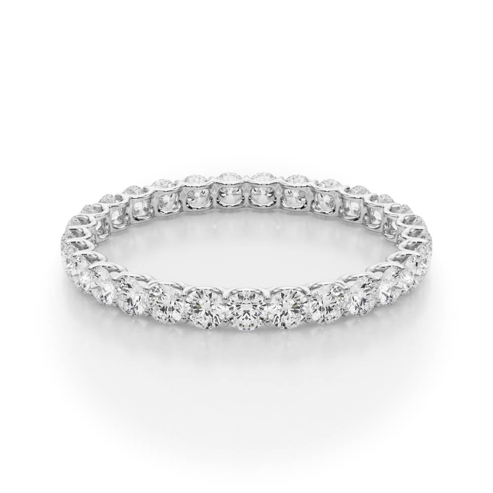 1.25 Ct Diamond Eternity Wedding Band 14K Gold