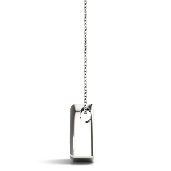 0.50CT Diamond 10K Solid Gold Necklace Pendant With Sterling Silver Chain
