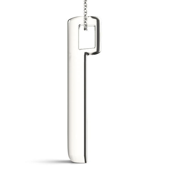 1/2 Ct Diamond 3 Stone Channel Set Pendant In 14K Gold With Box Chain