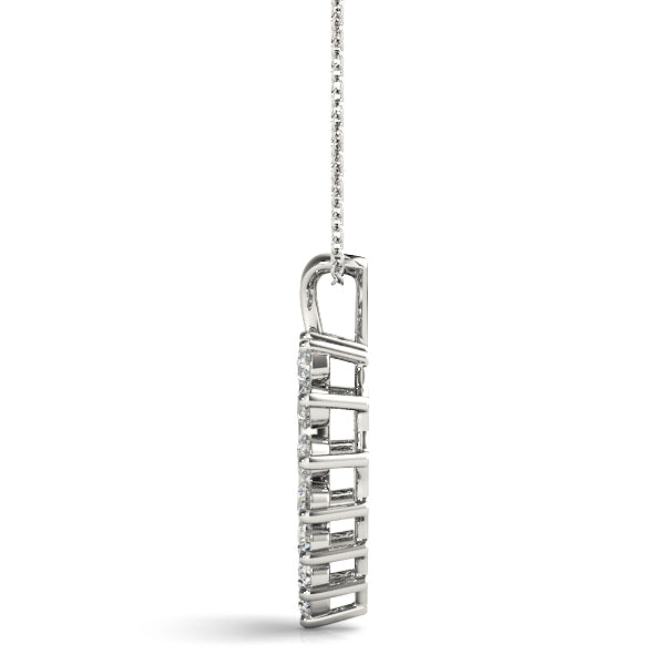 1/3 Ct FG/VVS1 Diamond Heart Pendant In 14K Gold With Chain