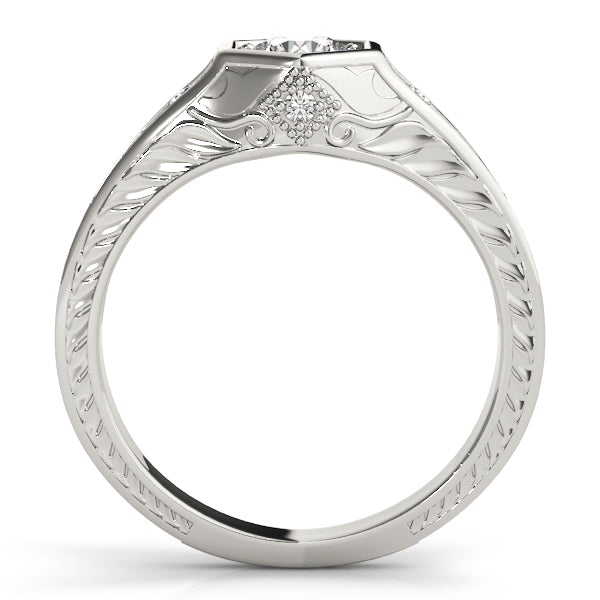 0.50 Ct Diamond Bridal Set Engagement Wedding Band In 14K Gold