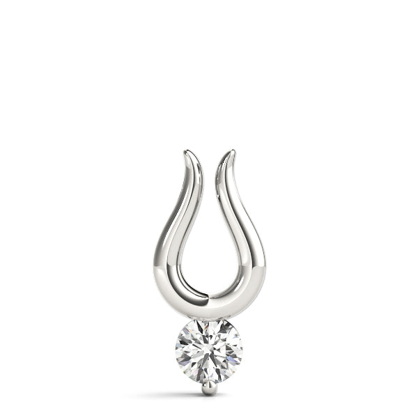 Necklace Chain Pendant 0.25 CT Brilliant Diamond 10K Solid Gold Silver Chain