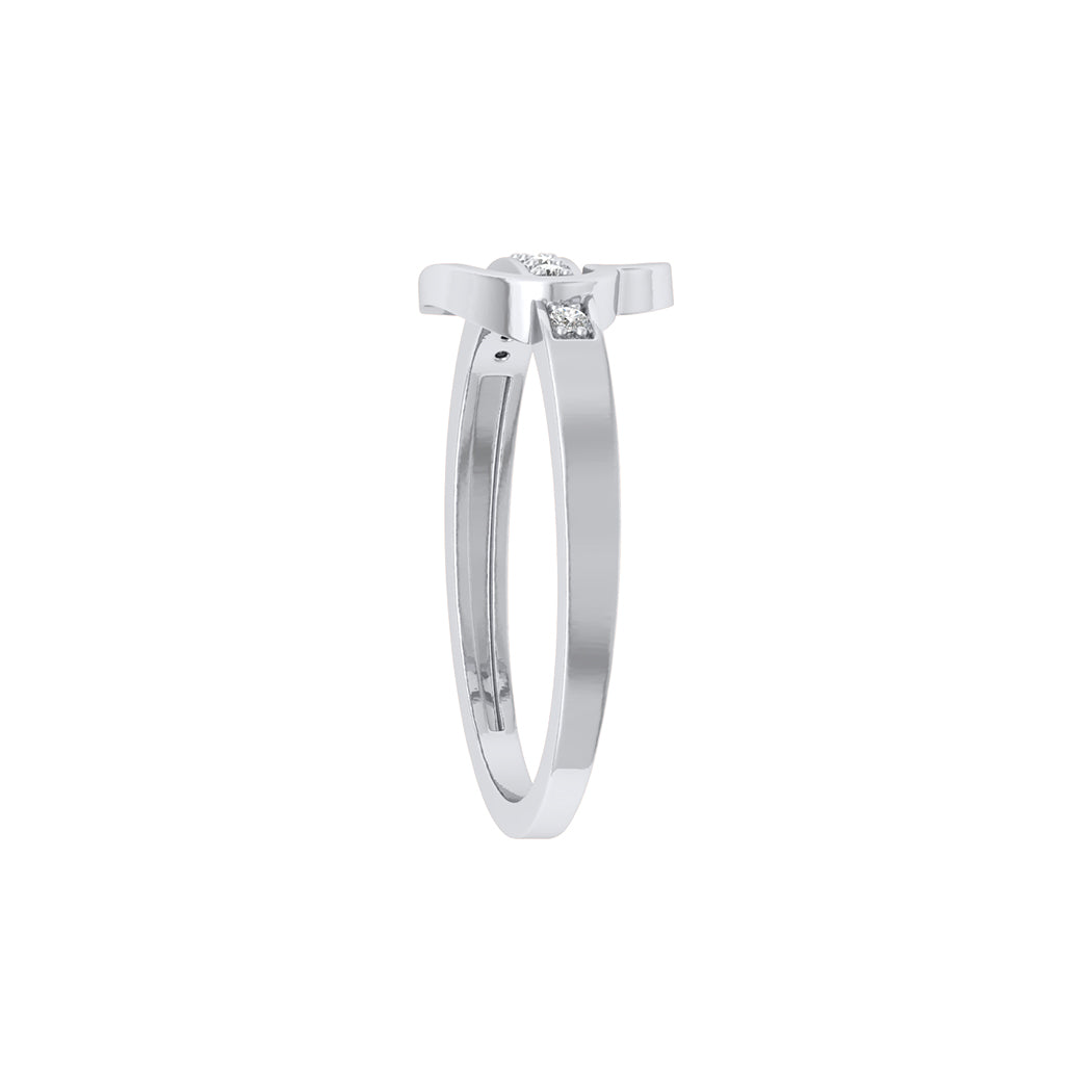 Wedding Band Jewelry 0.06Ct Diamond 14K Gold Heart Shape Engagement Rings