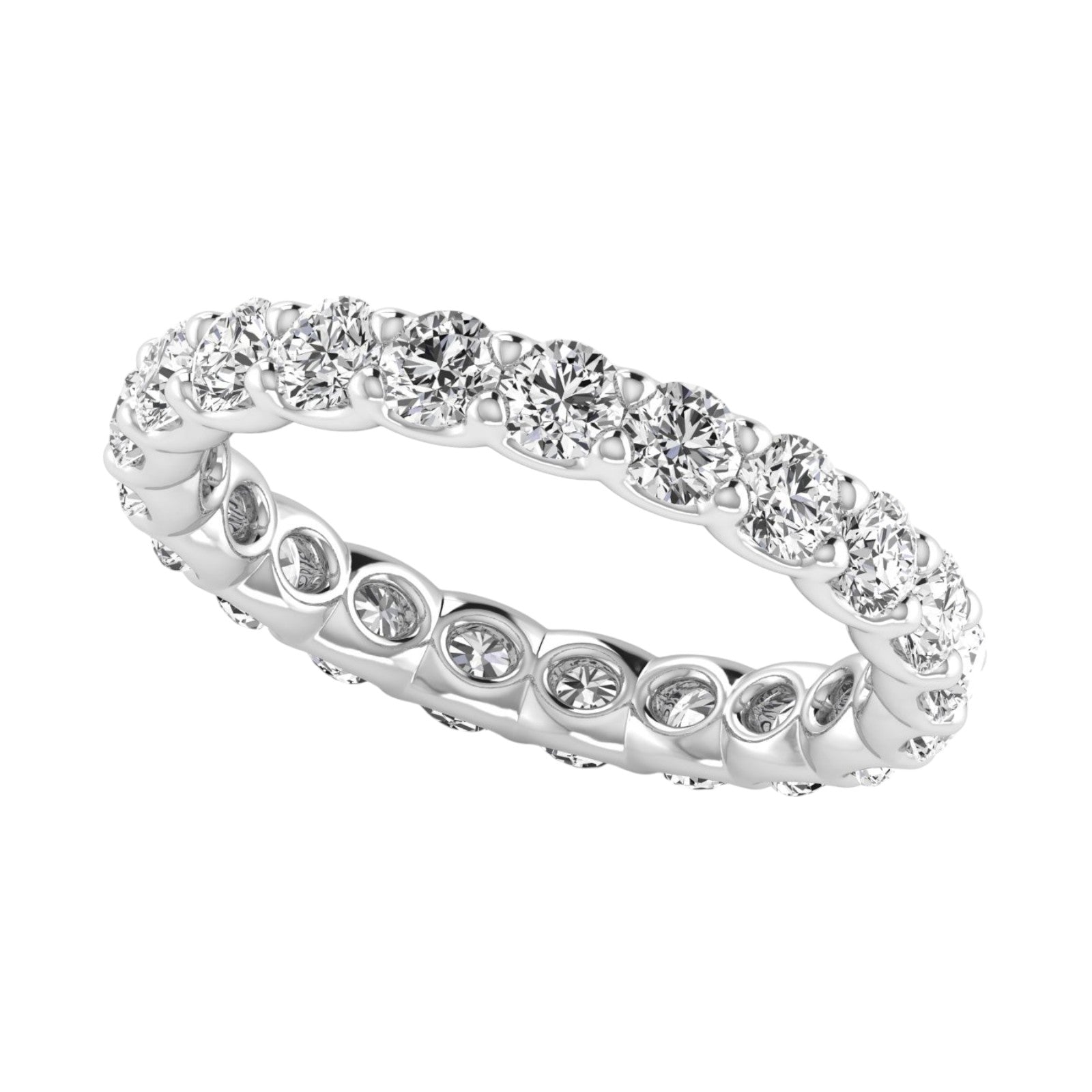 2.00 Ct Classic Round Diamond Eternity Band in 14K Gold