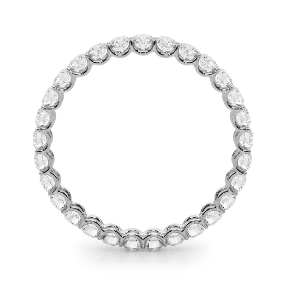 1.25 Ct Diamond Eternity Wedding Band 14K Gold