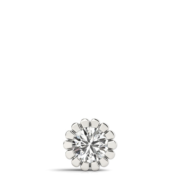 Pendant Necklace 0.50Ct Lab Grown Diamond 14K Gold With Box Chain