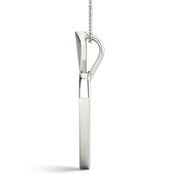 1/4 Ct Diamond Heart Pendant Necklace With Chain In 14K Gold