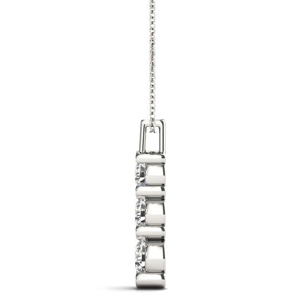 0.50 Ct Diamond Pendant In 14K Gold With Chain