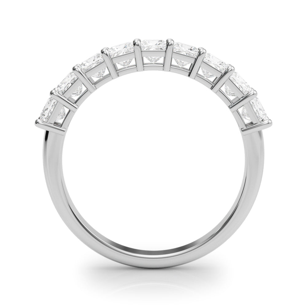 1.00 Ct Princess Diamond Wedding Band In 14K Gold