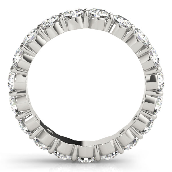 1/2 Ct Diamond Full Eternity Wedding Band In 14K White Gold