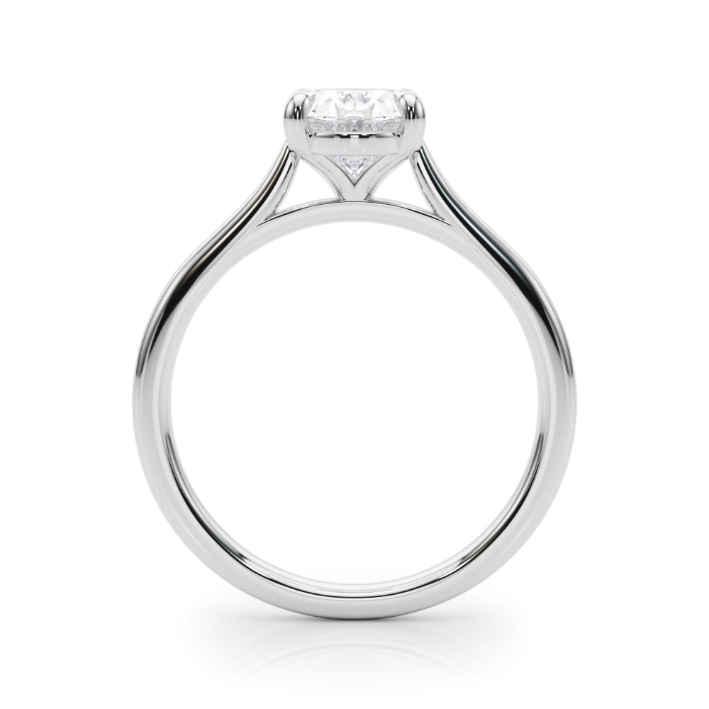KohinoorGems 2.00Ct Oval Solitaire Engagement Rings In 14K Solid Gold Women Jewelry
