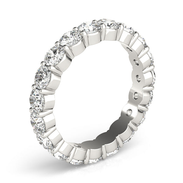 1/2 Ct Diamond Full Eternity Wedding Band In 14K White Gold
