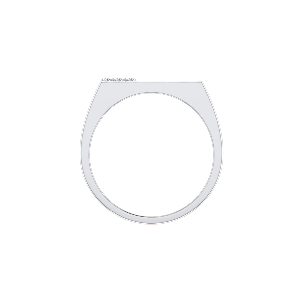0.14Ct Diamond Men Wedding Engagement Band In 14K Solid Gold