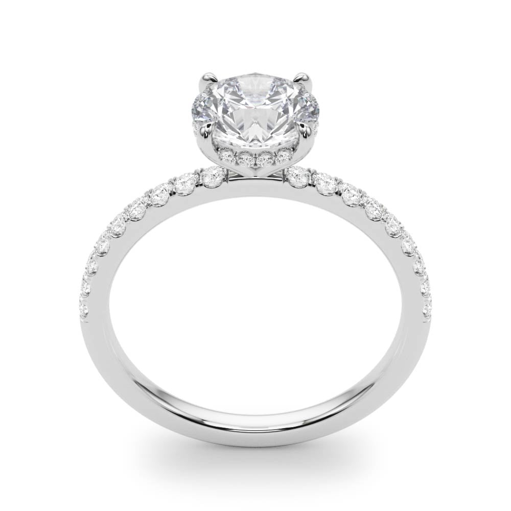 Engagement Solitaire Ring 0.75 Ct Diamond Wedding Ring In 14K Rose White & Yellow Gold