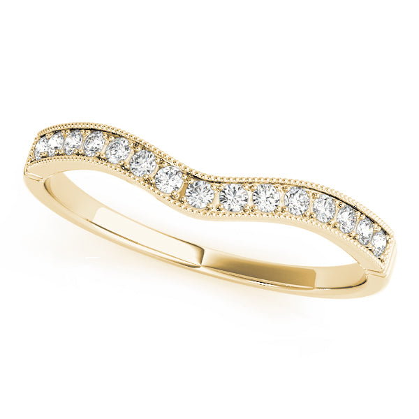 0.06 Ct FG/VVS1 Diamond Wedding Band 14K Yellow Gold