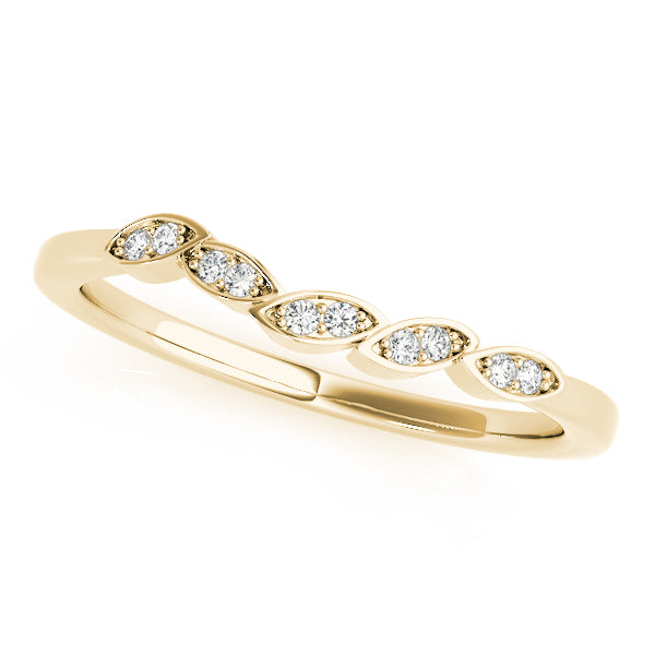 0.05 Carat FG/VVS1 Diamond Wedding Band In 14K Gold