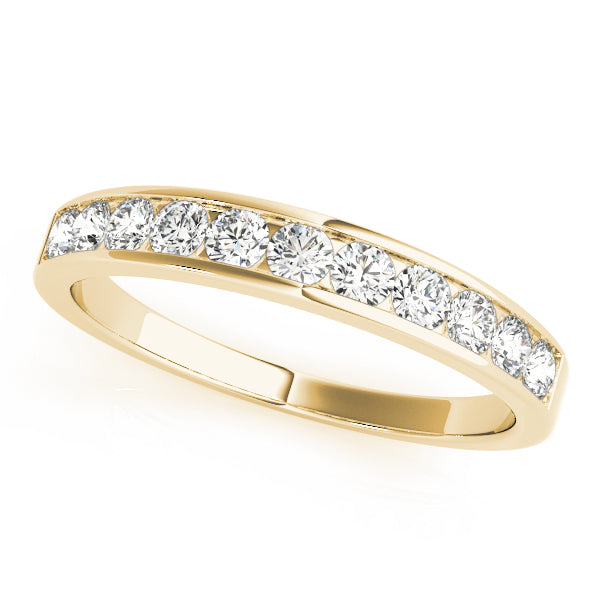 1/4 Ct Diamond Channel Set Wedding Band 14K Gold