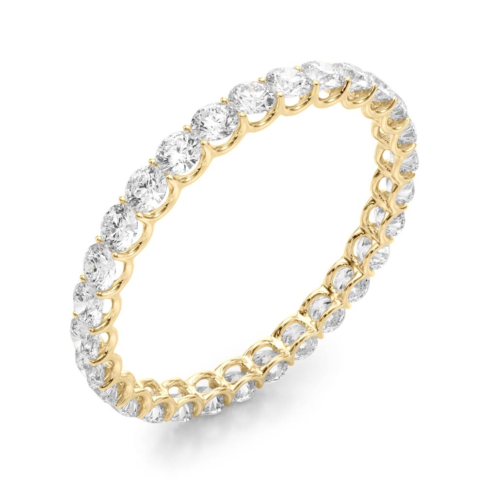 1.75 Ct Brilliant Diamond Wedding Band 14K Gold