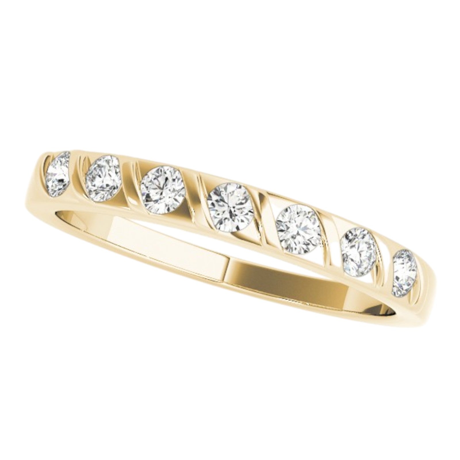 Classic 0.25 Ct Lab Grown Diamond Channel Set Band in 14K Gold