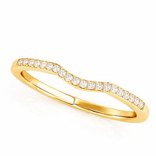 Wavy Diamond Band Difference — Kohinoor Gems