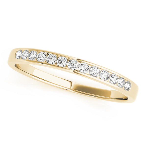 0.19 Ct Diamond Wedding Band In 14K Gold