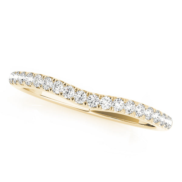 0.15 Ct FG/VVS1 Diamond Wedding Band In 10K Solid Gold