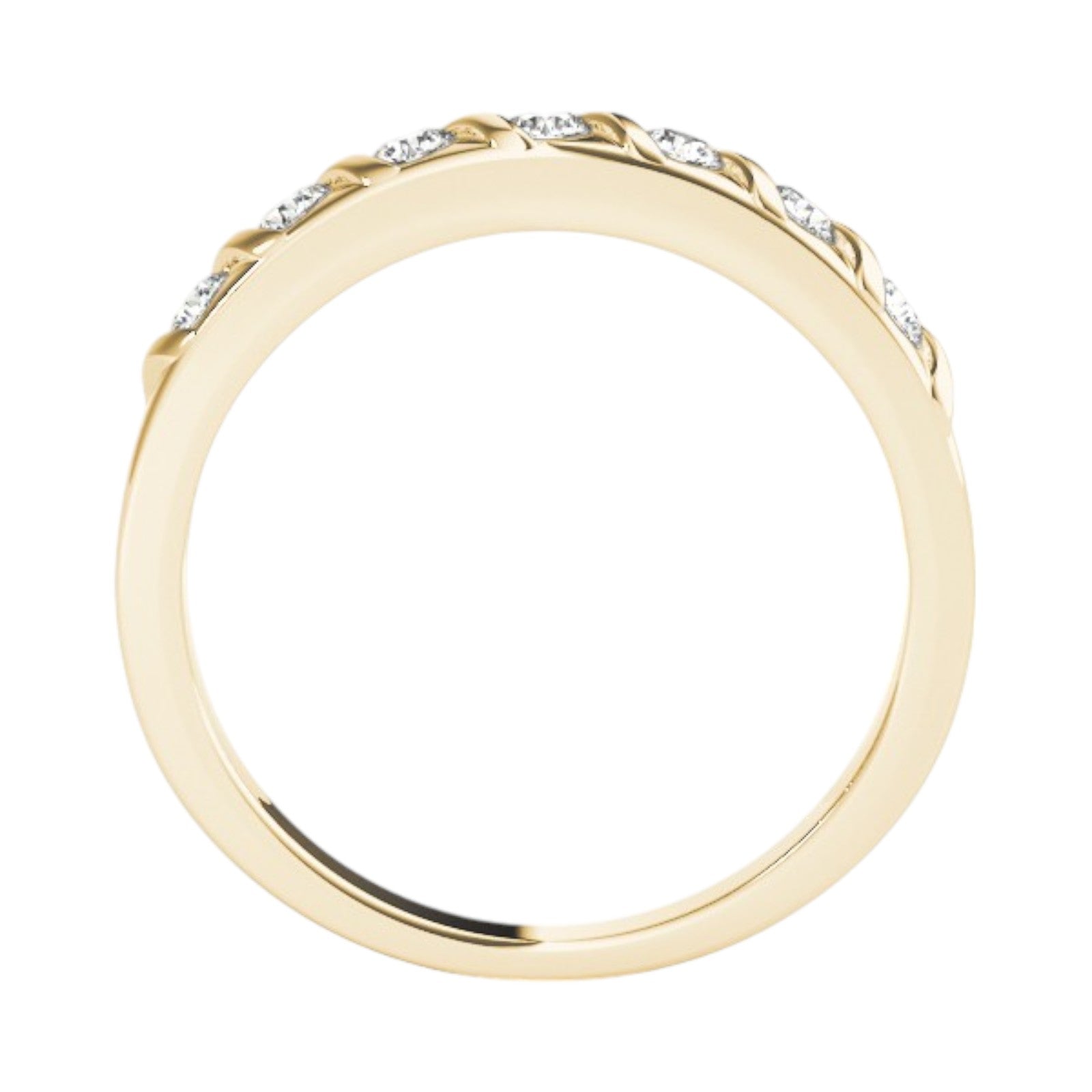 Classic 0.25 Ct Lab Grown Diamond Channel Set Band in 14K Gold