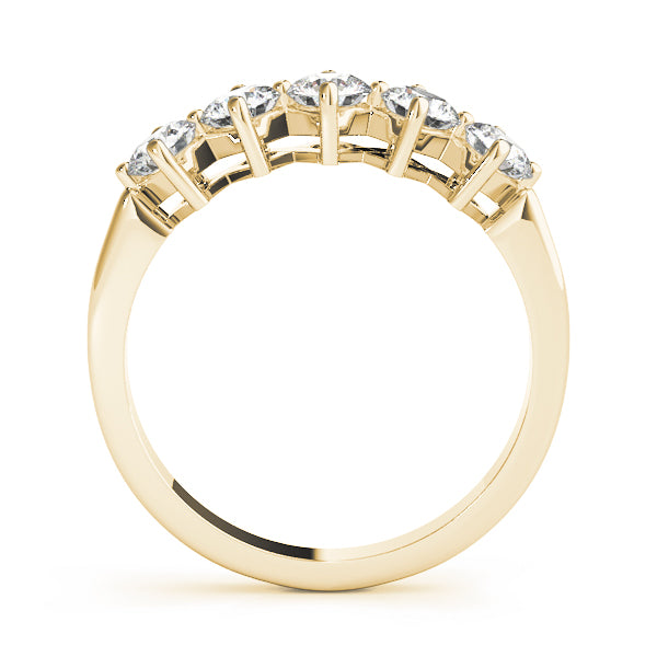 0.75CT Brilliant Diamond Wedding Band In 14K Solid Gold