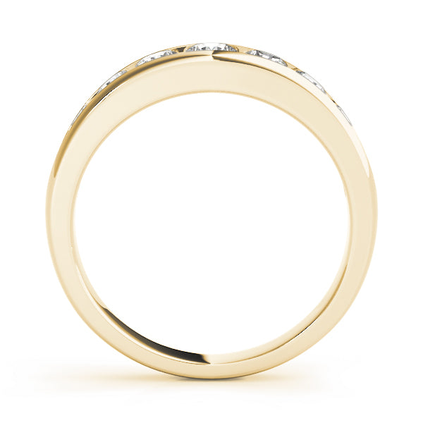 KohinoorGems | Wedding Band 0.25Ct Diamond In 14K Solid Gold Women Jewelry