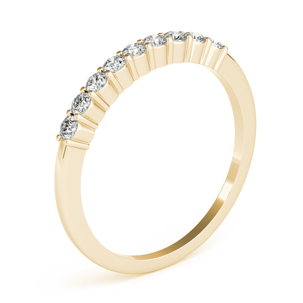 0.25 Ct  FG/VVS1 Round Diamond Wedding Band In 14K Gold