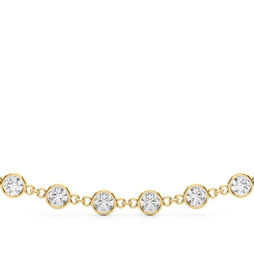 1.45 Ct Brilliant Diamond NECKLACE In 14K Gold